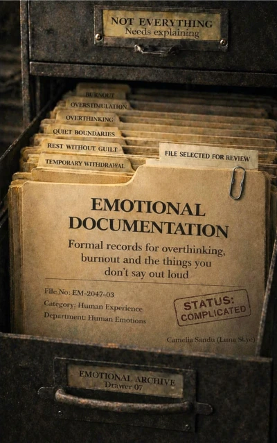 Emotional Documentation: Formal records for overthinking, burnout, and the things you don’t say out loud